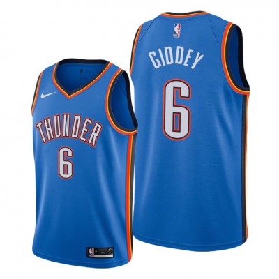 Oklahoma City Thunder #6 Josh Giddey Blue NBA Swingman Icon Edition Jersey Men's
